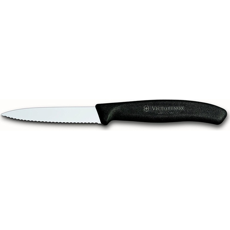Victorinox - Black 3.25" Swiss Classic Serrated Blade Paring Knife - 6.7633
