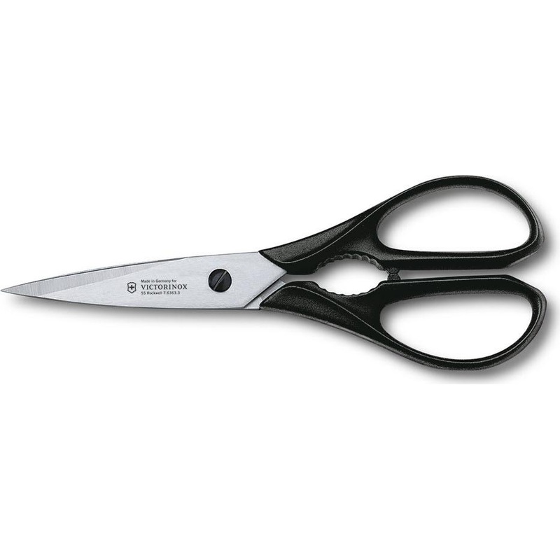 Victorinox - Black 4" Blade All-Purpose Kitchen Shears with Bottle Opener - 7.6363.3