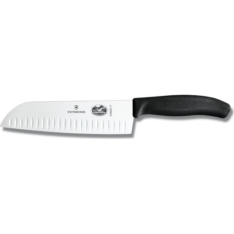 Victorinox - Black 7" Swiss Classic Santoku Knife - 6.8523.17-X4