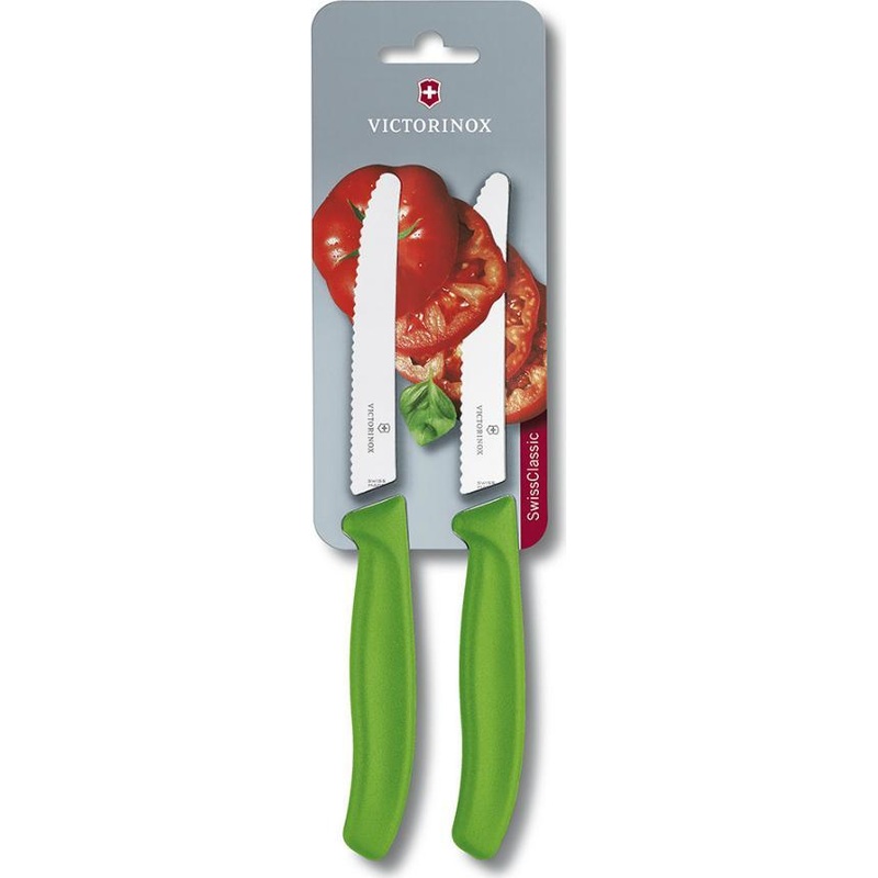 Victorinox - Green 2 Piece 4.5" Swiss Classic Utility Knife Set - 6.7836.L114B