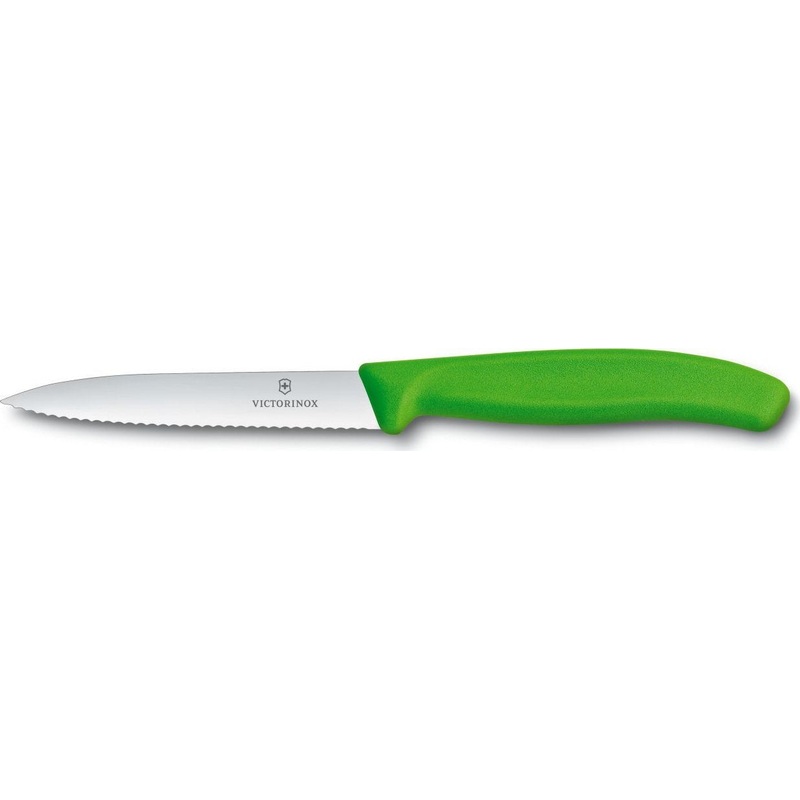 Victorinox - Green 4" Swiss Classic Serrated Blade Paring Knife - 6.7736.L4