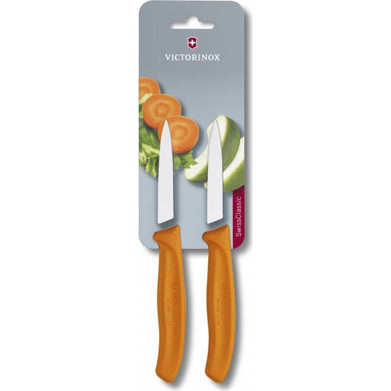 Victorinox - Orange 2 Piece 3.25" Swiss Classic Paring Knife Set - 6.7606.L119B