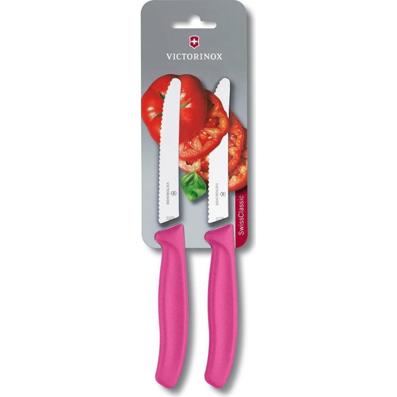 Victorinox - Pink 2 Piece 4.5" Swiss Classic Utility Knife Set - 6.7836.L115B