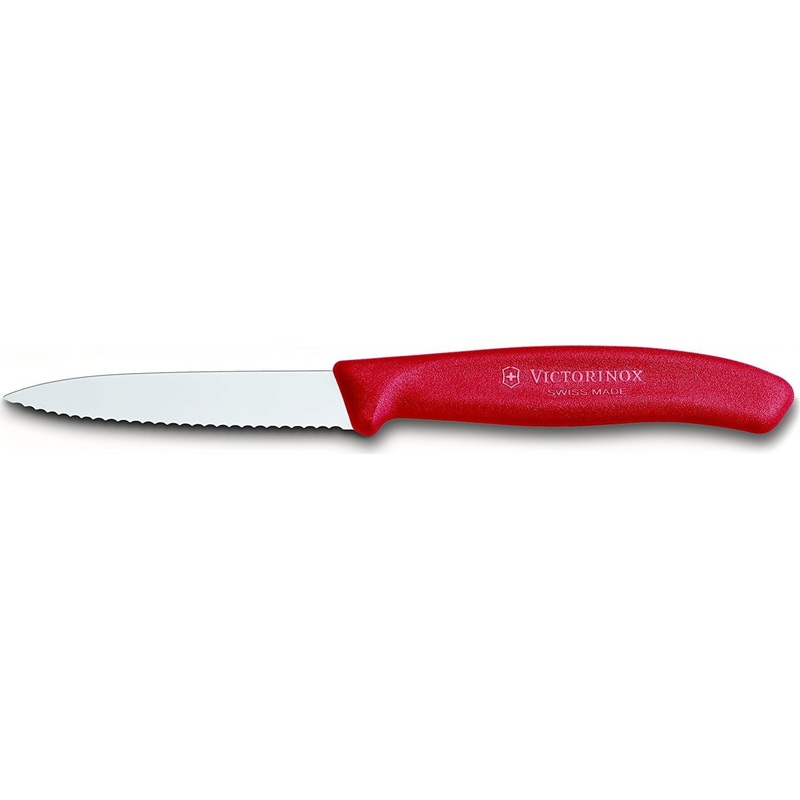 Victorinox - Red 3.25" Swiss Classic Serrated Blade Paring Knife - 6.7631