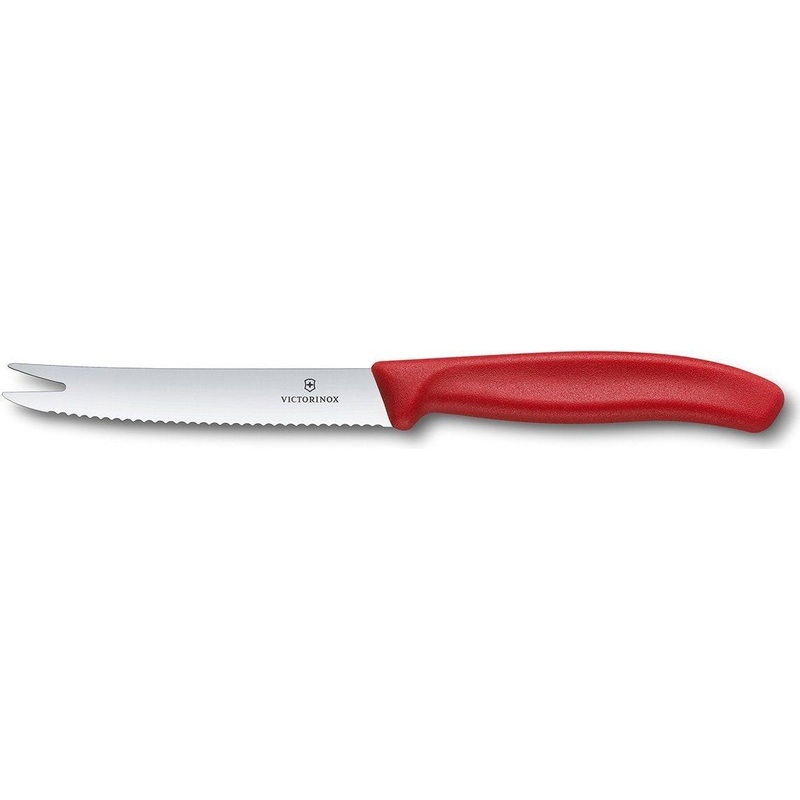 Victorinox - Red 4.25" Serrated Blade Slice & Serve Knife - 6.7861