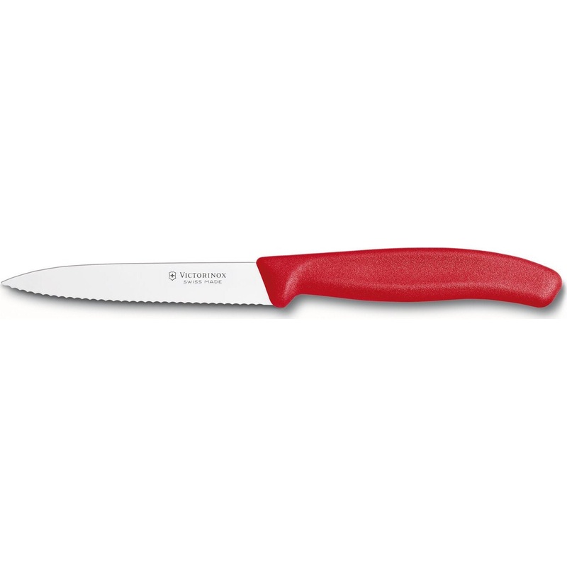 Victorinox - Red 4" Swiss Classic Serrated Blade Paring Knife - 6.7731