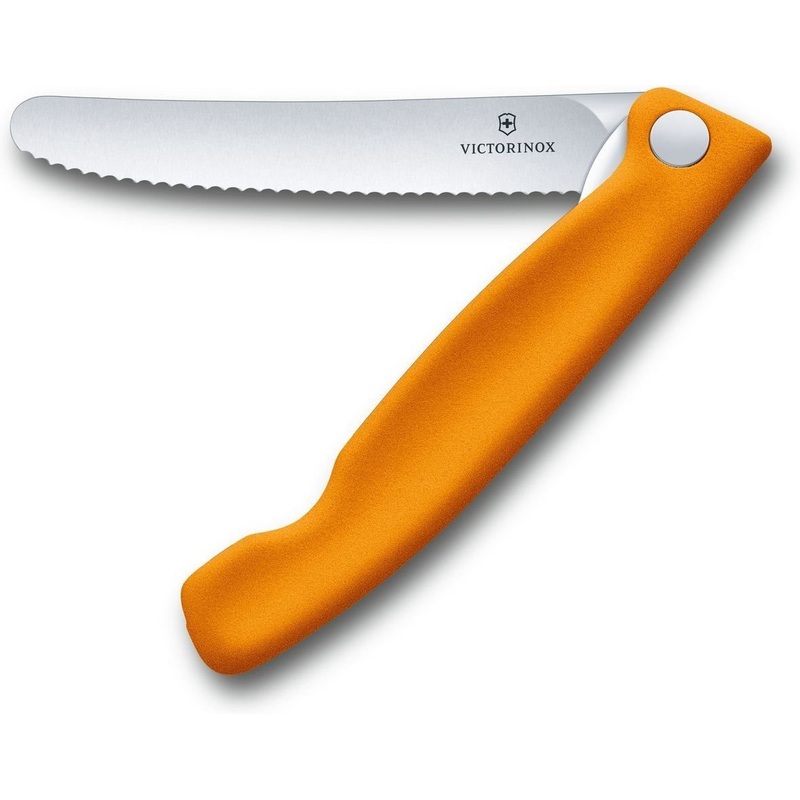 Victorinox - Swiss Classic Foldable Serrated Paring Knife Orange - 6.7836.F9B