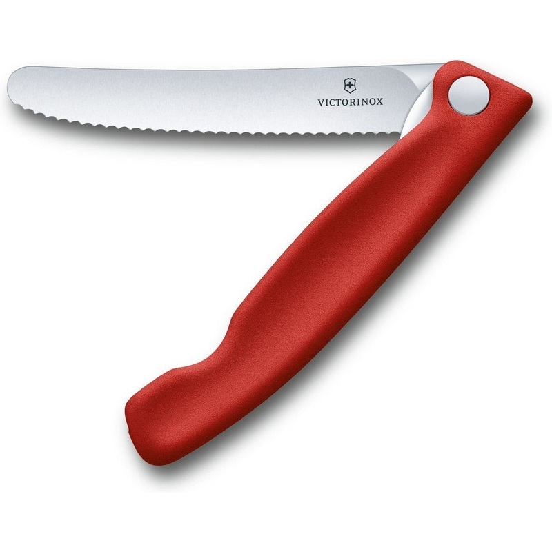 Victorinox - Swiss Classic Foldable Serrated Paring Knife Red - 6.7831.FB