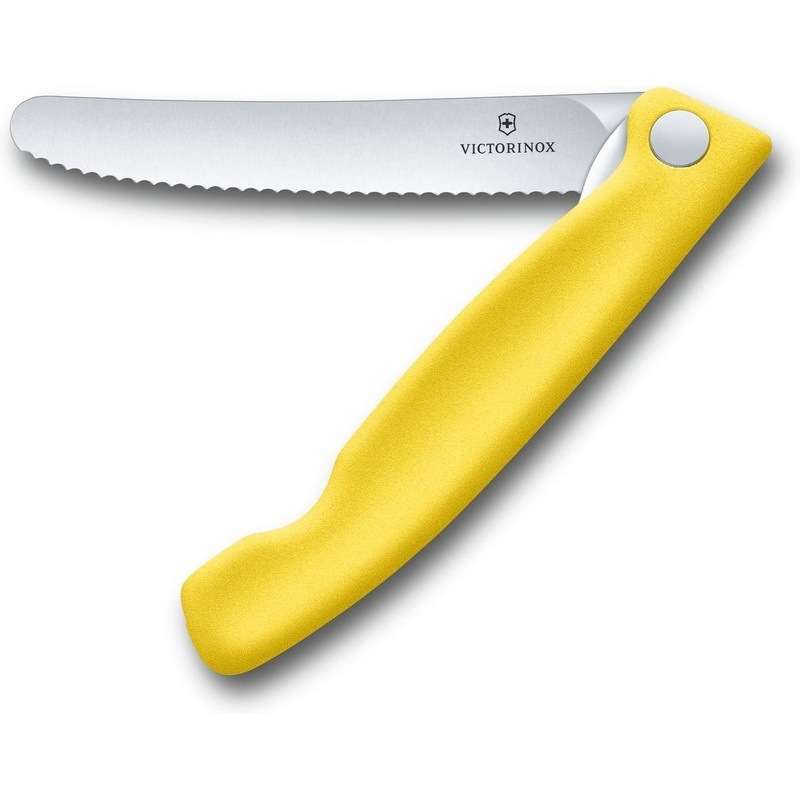 Victorinox - Swiss Classic Foldable Serrated Paring Knife Yellow - 6.7836.F8B