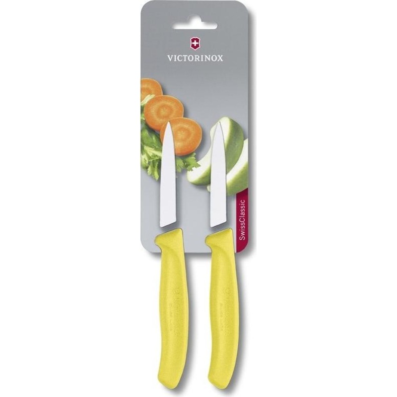Victorinox - Yellow 2 Piece 3.25" Swiss Classic Paring Knife Set - 6.7606.L118B