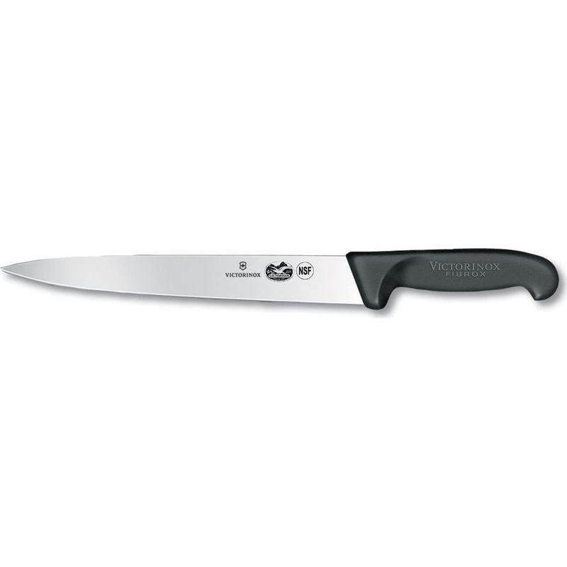Victorinox - 10" Fibrox Pro Semi-Flexible Straight Blade Carving Knife - 5.4503.25