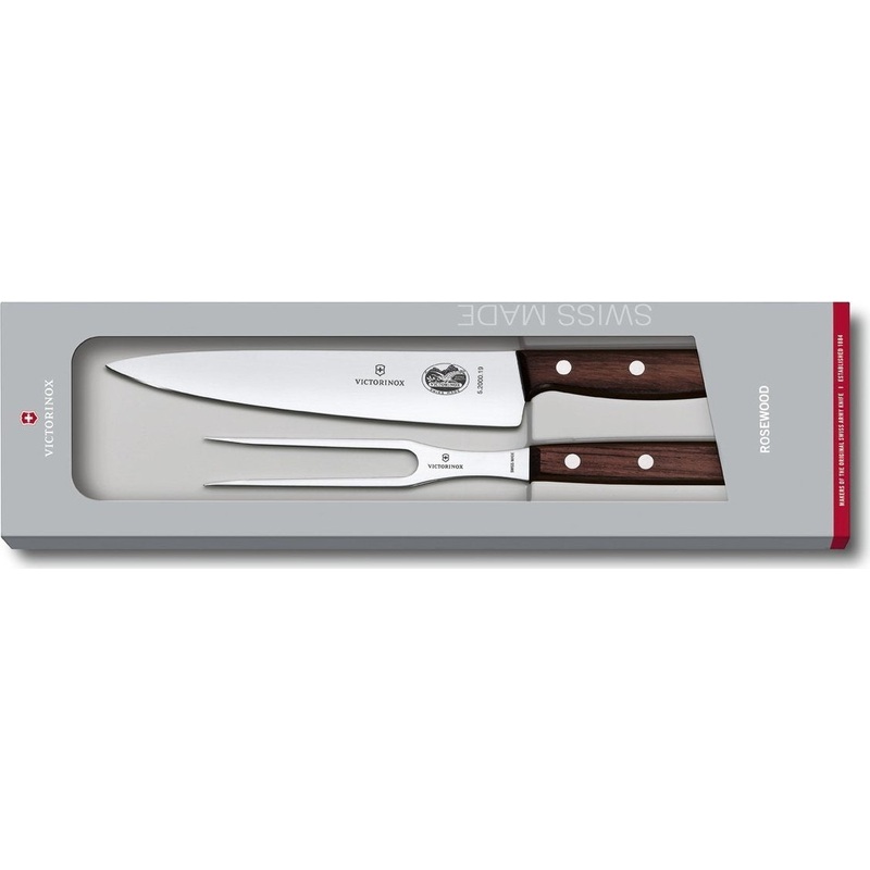 Victorinox - 2 Piece Rosewood Carving Set with Fork - 5.1020.2G