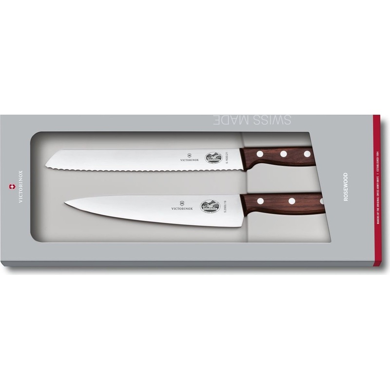 Victorinox - 2 Piece Rosewood Kitchen Knife Set - 5.1020.21G