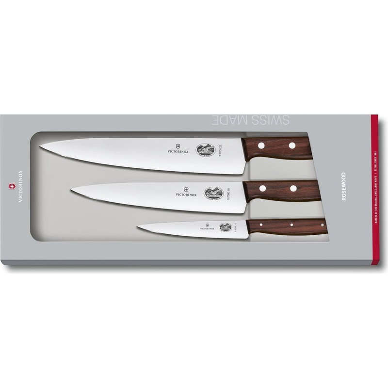 Victorinox - 3 Piece Rosewood Carving Set - 5.1050.3G