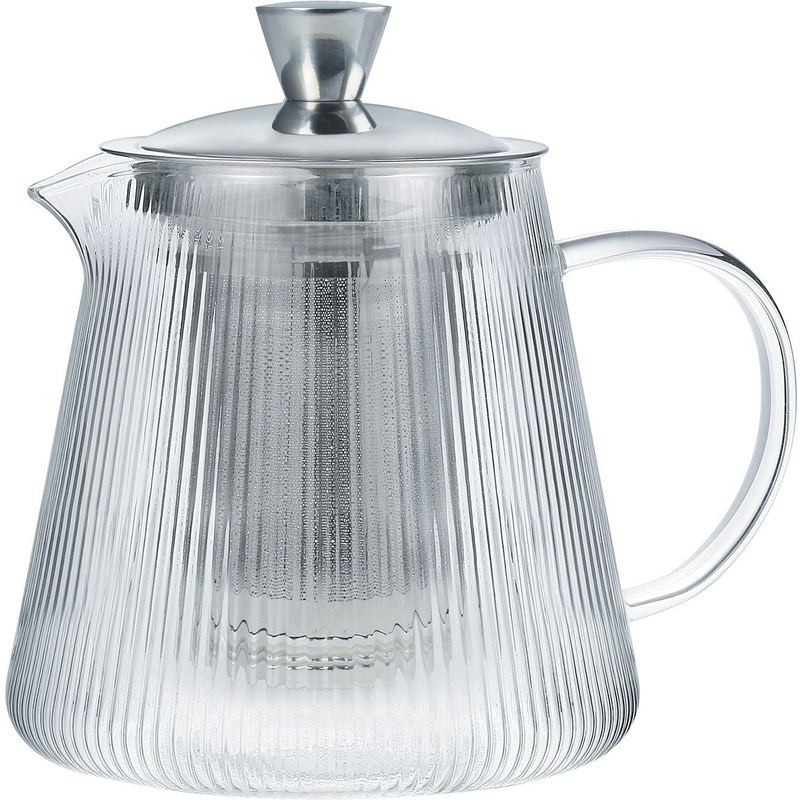 Cristel - 0.8 L Darjeeling Glass Teapot with Unscrewable Filter - TH08VDFD