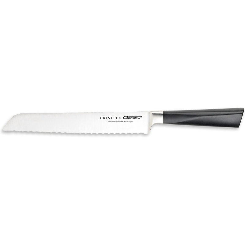 Cristel - 8.2" Black Stainless Steel Bread Knife - MACP