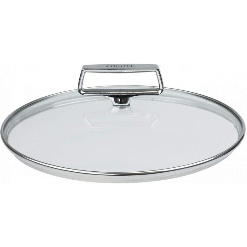 Cristel - Castel'Pro 7" Domed Glass Lids With Fixed Stainless Handle - K18VCPF
