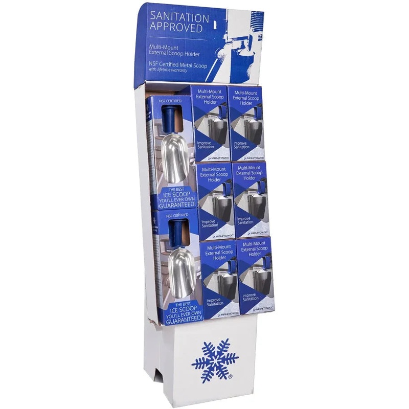 Manitowoc - Merchandising Kit & Display with 6 Scoop Holders & 4 Scoops - K00485