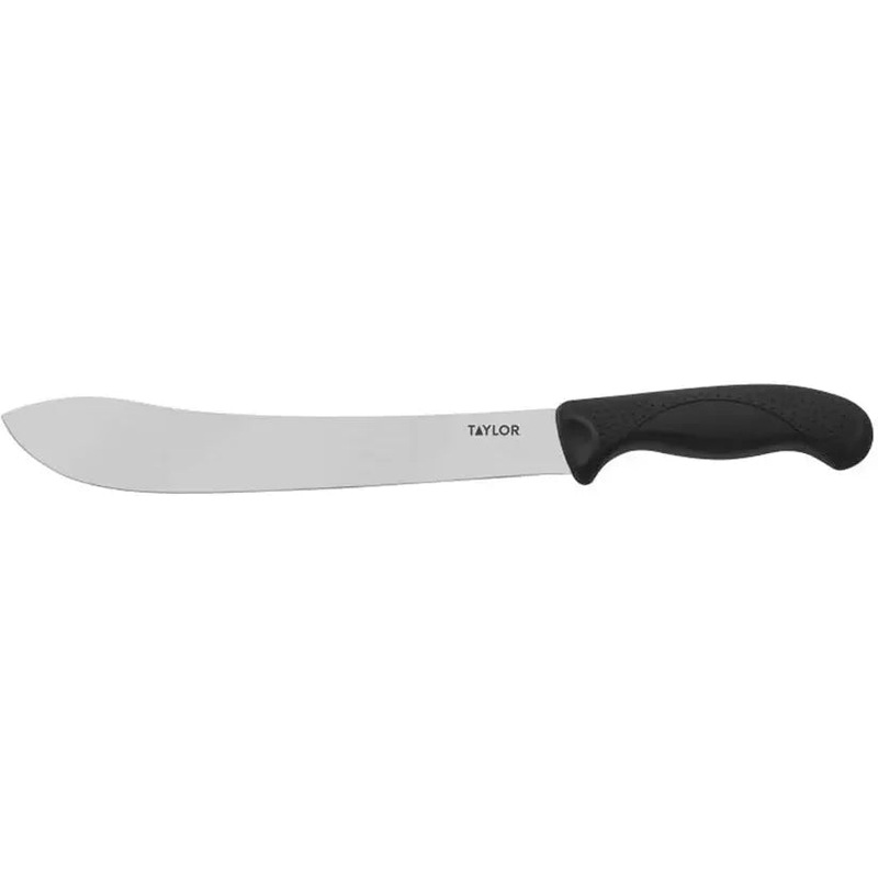 Taylor - 10" Butcher Knife with Black Nylon/Silicone Handle - 5248362