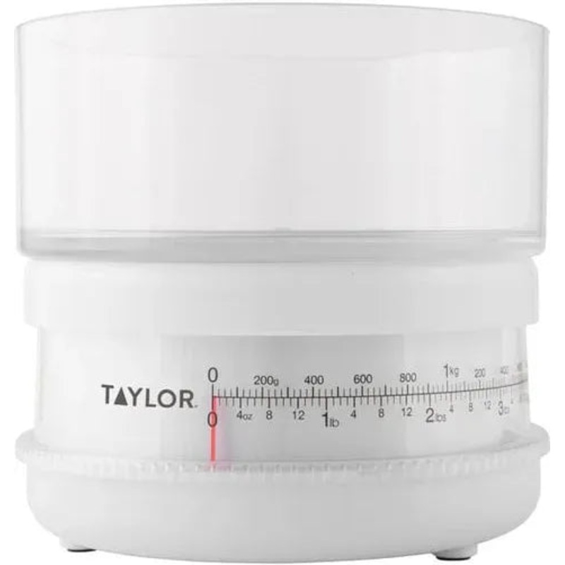 Taylor - 5.75" White Mechanical Food Scale - 3741-21