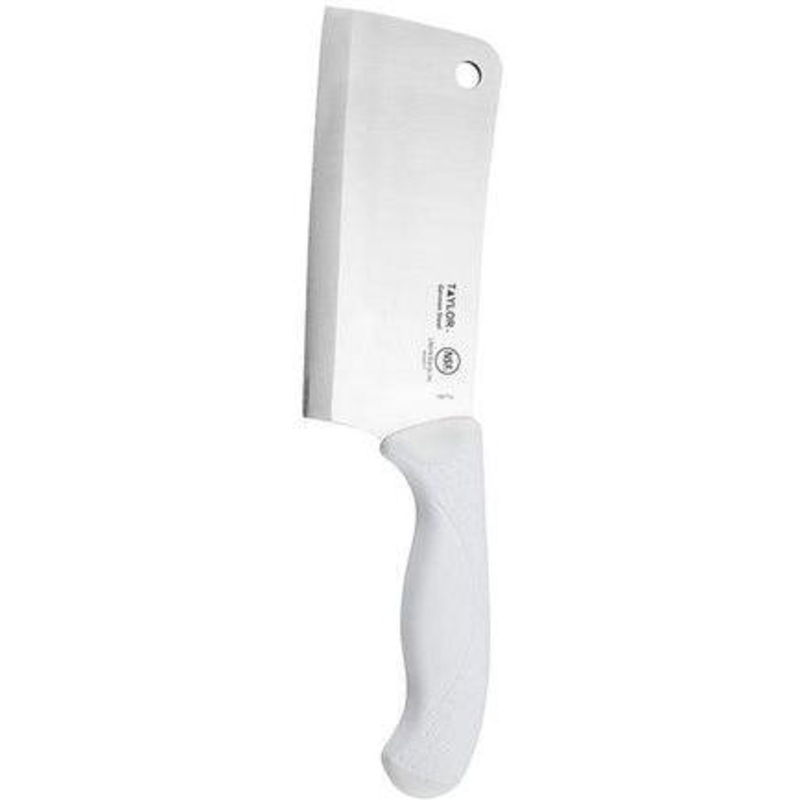 Taylor - 6" Cleaver with White Nylon/Silicone Handle - 5248377