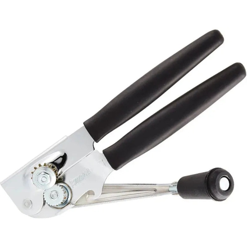 Taylor - 8.75" Manual Can Opener with Crank Turn Black Handle - 6090FS