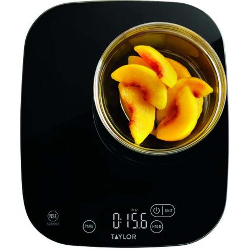 Taylor - Black Plastic Portion Digital Scale - 5282002