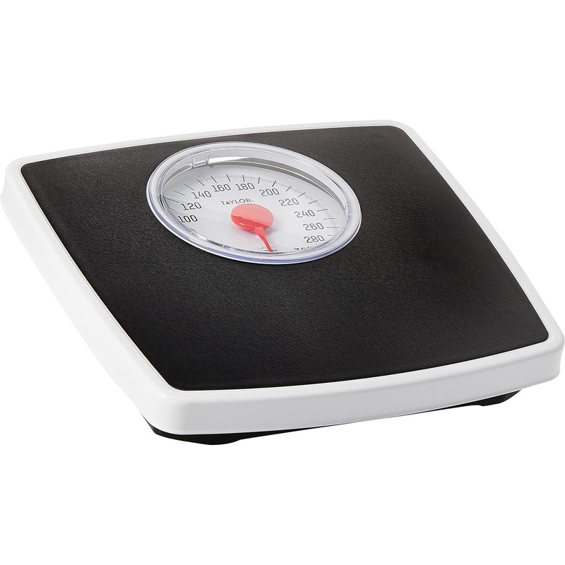 Taylor - Speedometer 5" Black Dial Bathroom Scale - 4832B