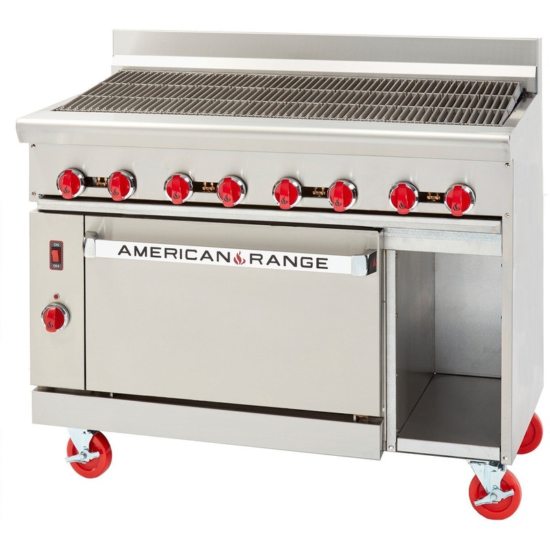 American Range - 24" Stainless Steel Radiant Broiler with 20" 1 Storage Base - AR-2RB-SB