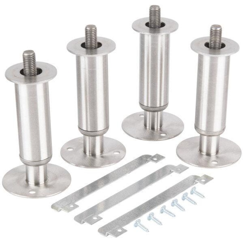 Manitowoc - 6" Adjustable Secured Stainless Steel Flanged Feet, Set of 4 - K00145