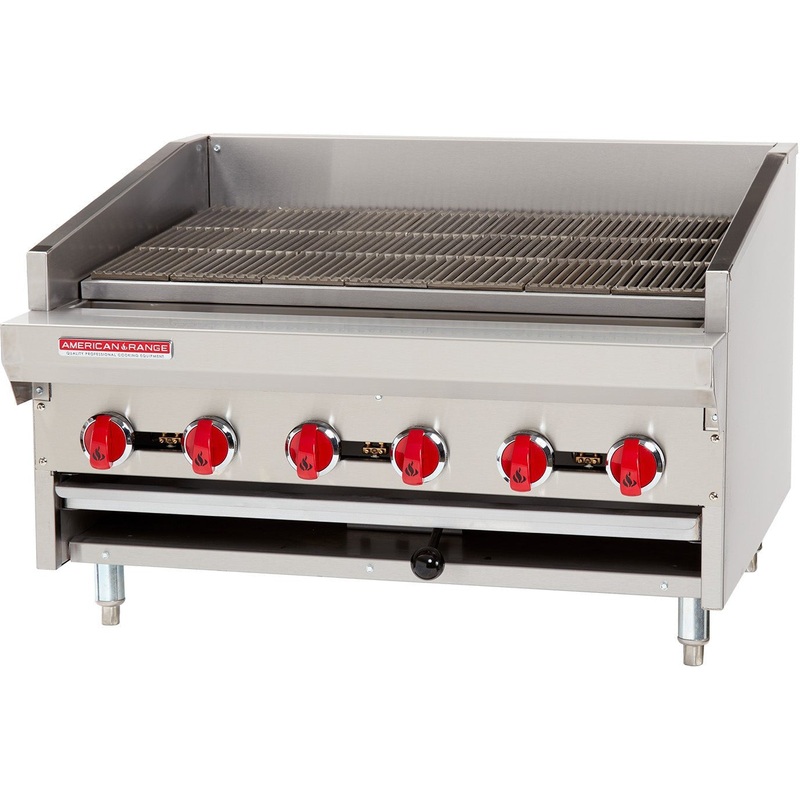 American Range - 24" Stainless Steel Adjustable Top Radiant Char Broiler - ADJ-24
