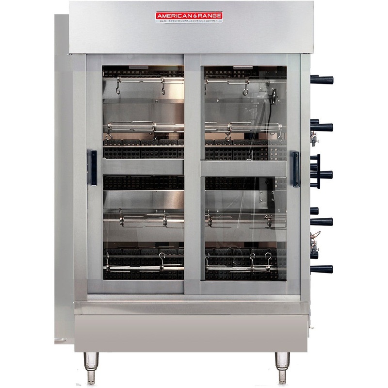 American Range - 24" Stainless Steel CounterTop 4 Spit Chicken Rotisserie - ACB-4