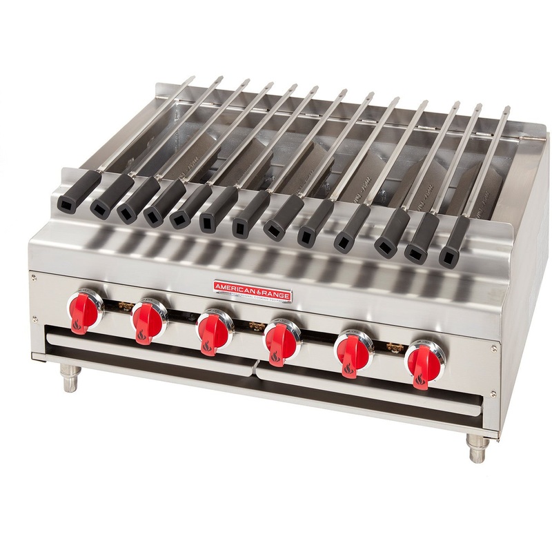 American Range - 24" Stainless Steel Radiant Shish Kebob Broiler - ARKB-24