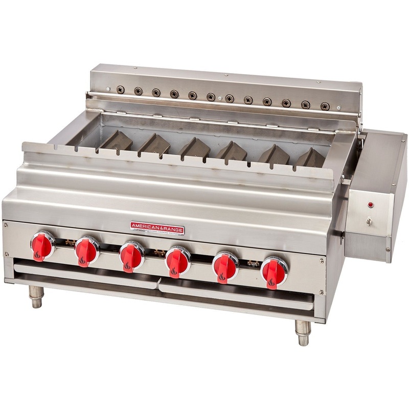 American Range - 24" Stainless Steel Stand For Radiant Shish Kebob Broiler - KBES-24