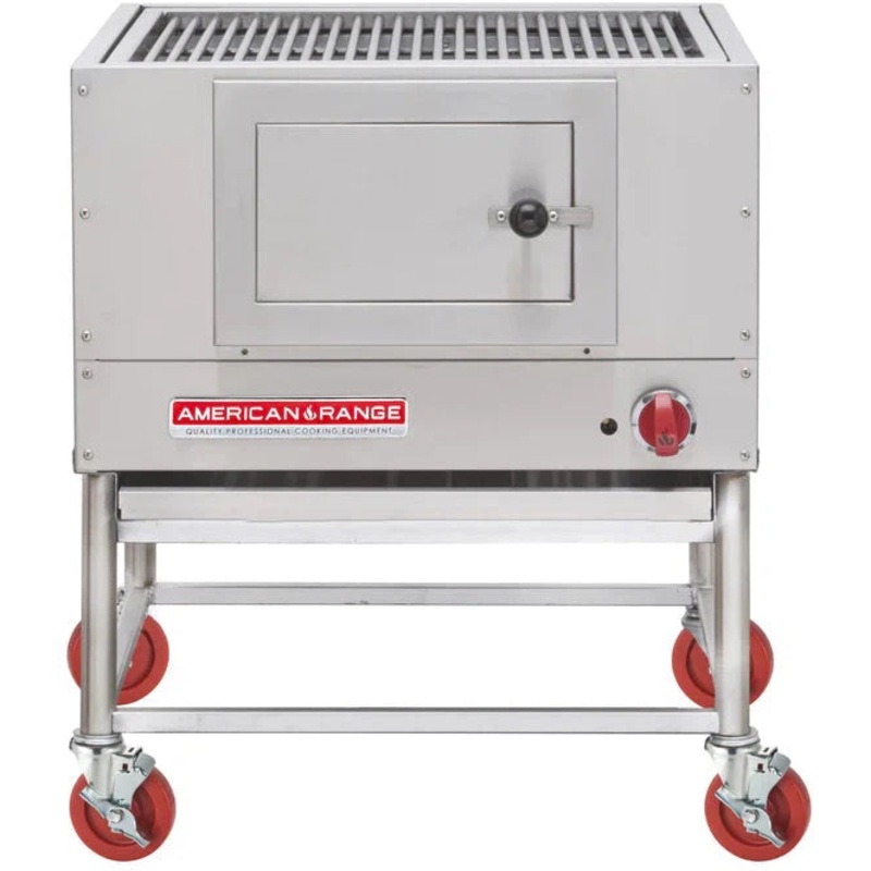 American Range - 30" Stainless Steel Stand For Wood Fired Broiler with Log Lighter - QESS-30