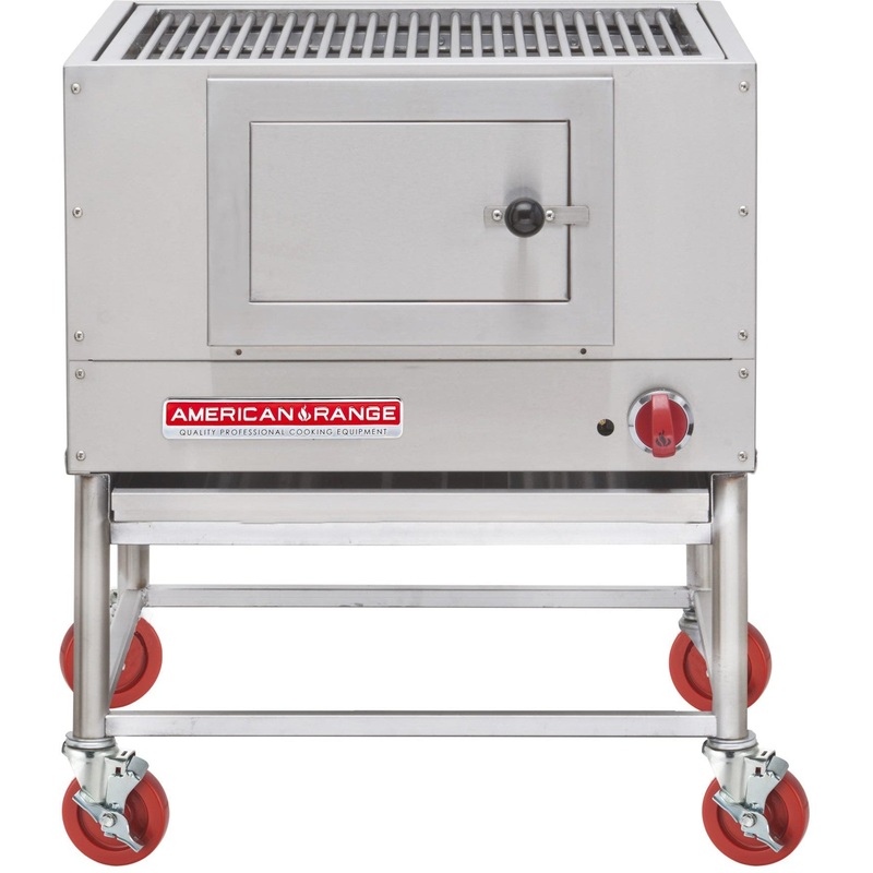 American Range - 30" Stainless Steel Wood Fired Broiler with Log Lighter - AMSQ-30