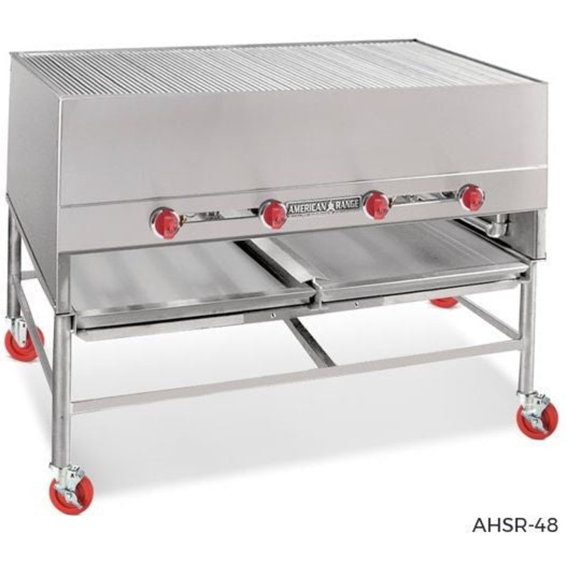 American Range - 48" Stainless Steel Horizontal Chicken Broiler With Rotisseries - AHSR-48