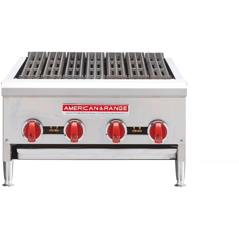 American Range - 72" Stainless Steel Char-Rock Broilers - ARRB-72