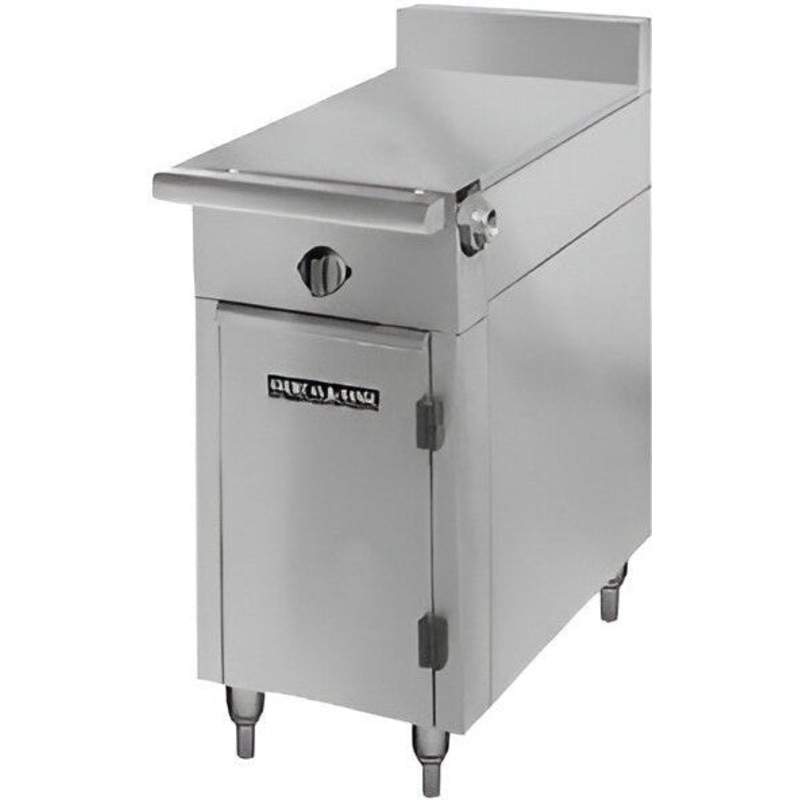 American Range - 17" Stainless Steel Medallion Professional Heavy Duty Range, 2 Open Burners With Modular Top - HD17-1HT-M