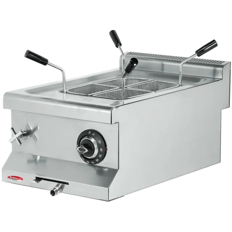 Bakemax - 10 Liters Stainless Steel Countertop Electric Pasta Cooker - BM6ME010