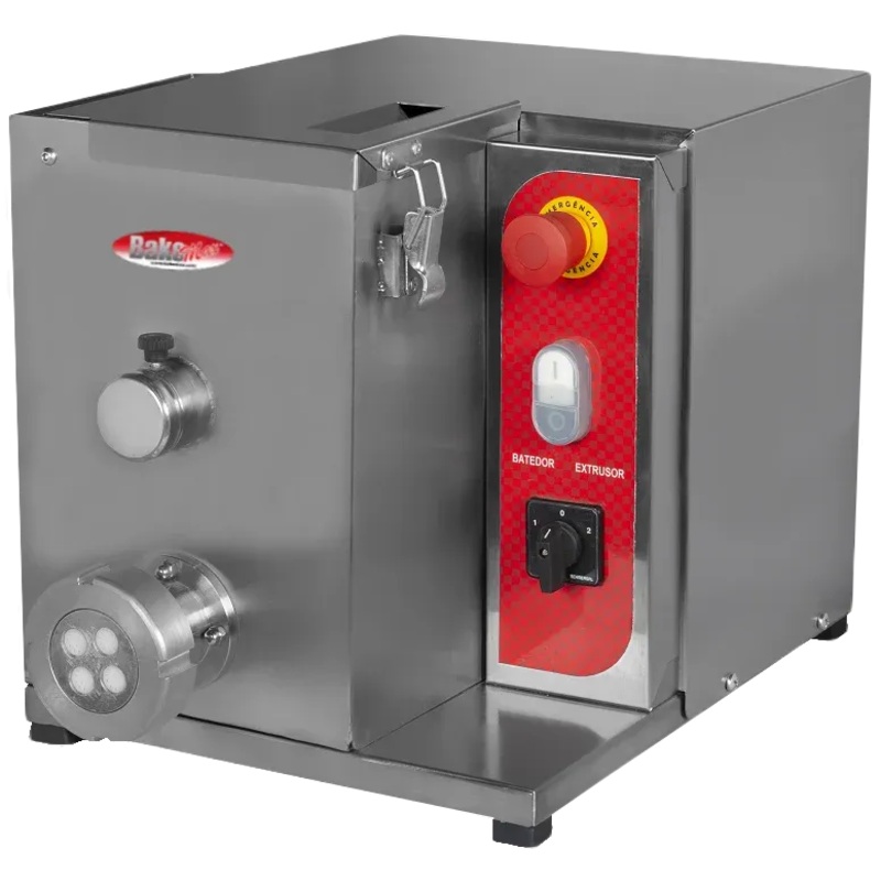 Bakemax - 22.4" Stainless Steel Countertop Pasta Dough Extruder - BMEM010