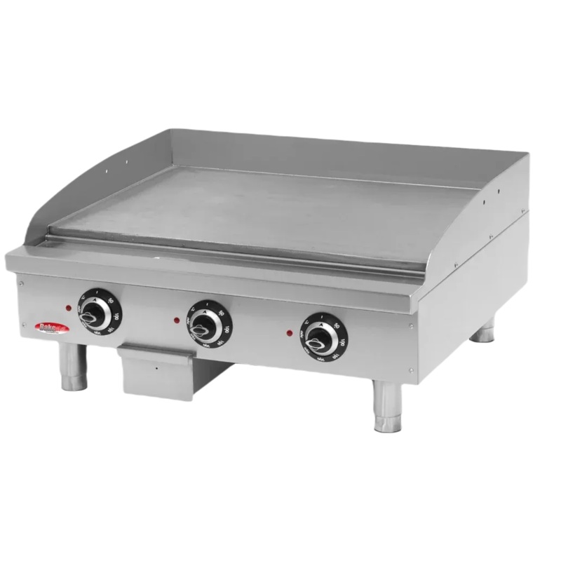 Bakemax - 36 Stainless Steel Countertop Electric Thermostatic Griddle - BMPLS7IE030