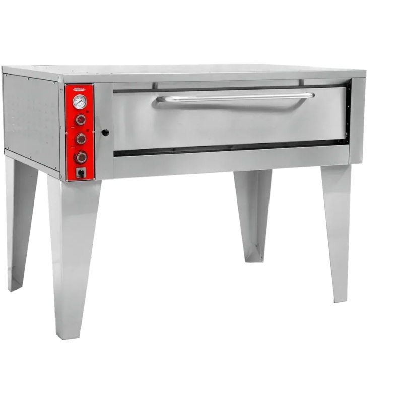 Bakemax - 51 Commercial Electric Stone Hearth Deck Pizza Oven - BMBPEB915