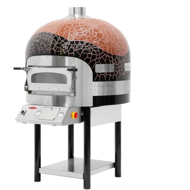 Bakemax - 54.3" Commercial Floor Model Electric Rotating Pizza Oven - BMSPO01