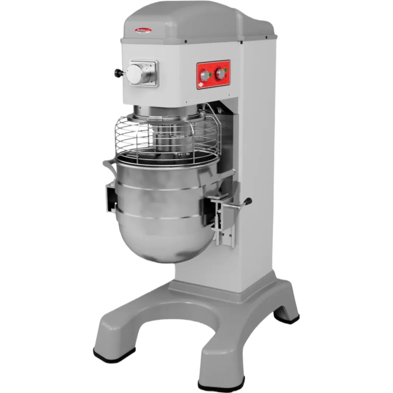 Bakemax - Floor Model 60 Qt Euro-Style Planetary Mixer with Automatic Bowl Lift - BMMK60