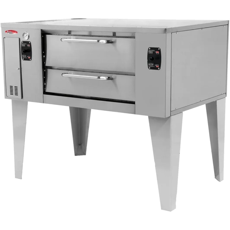 Bakemax - Floor Model 66 Wide Gas Pizza Stone Hearth Deck Oven - BMBPD125