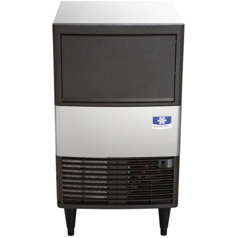Manitowoc - 115V Volt Grounded Power Cord 19.69" Air Cooled Undercounter Dice Cube Ice Machine with 31 lbs Bin - UDE0080A-161B