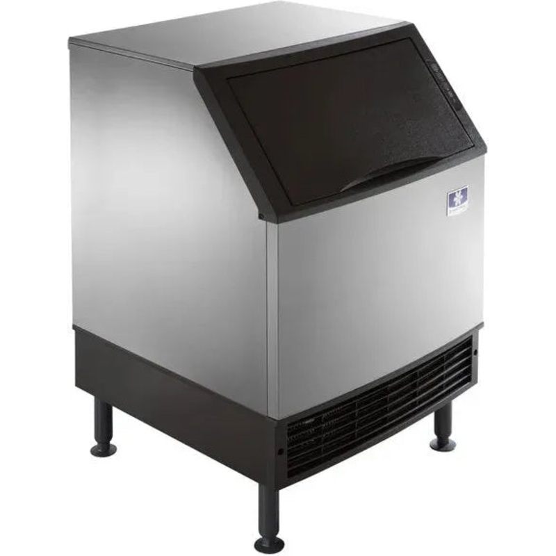 Manitowoc - 115V Volt Grounded Power Cord 26" Air Cooled Undercounter Half Dice Cube Ice Machine with 198 lbs Production Per 24 Hours - UYF0190A-161B