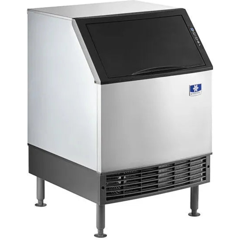 Manitowoc - 115V Volt Grounded Power Cord 26" Air Cooled Undercounter Half Dice Cube Ice Machine with 90 lb. Bin - UYF0140A-161B
