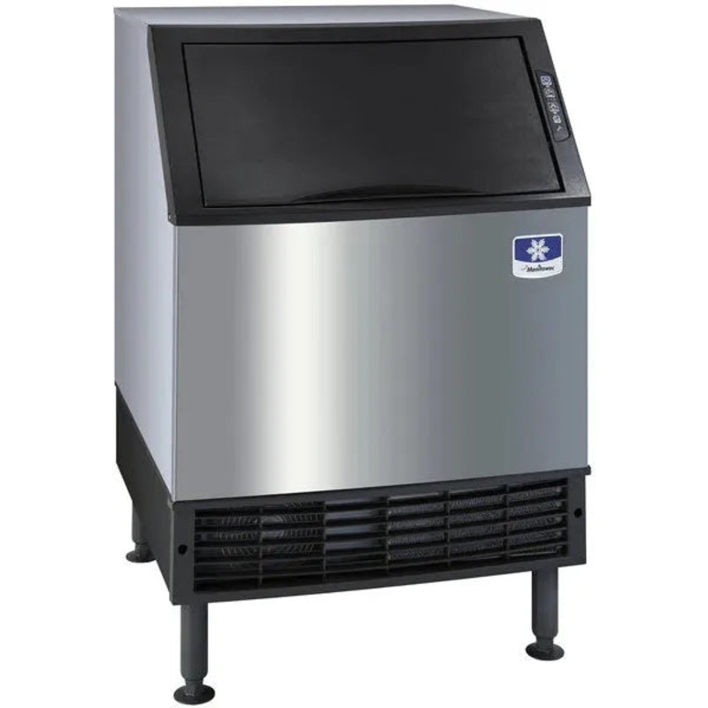 Manitowoc - 115V Volt Grounded Power Cord 26" Water Cooled Undercounter Dice Cube Ice Machine with 220 lbs Production Per 24 Hours - UDF0240W-161B